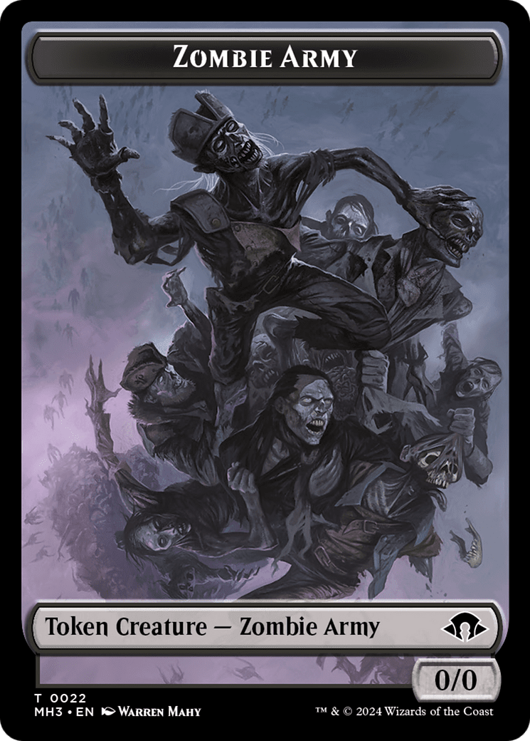 Servo // Zombie Army Double-Sided Token [Modern Horizons 3 Tokens] MTG Single Magic: The Gathering  | Multizone: Comics And Games