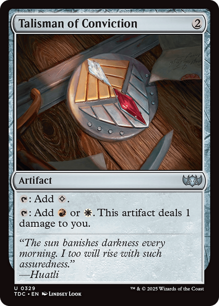 Talisman of Conviction [Tarkir: Dragonstorm Commander] MTG Single Magic: The Gathering  | Multizone: Comics And Games