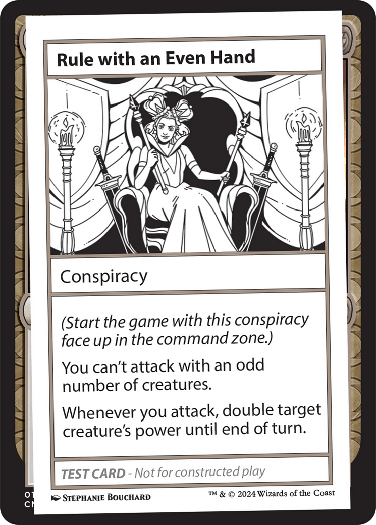 Rule with an Even Hand [Mystery Booster 2 Playtest Cards] MTG Single Magic: The Gathering  | Multizone: Comics And Games