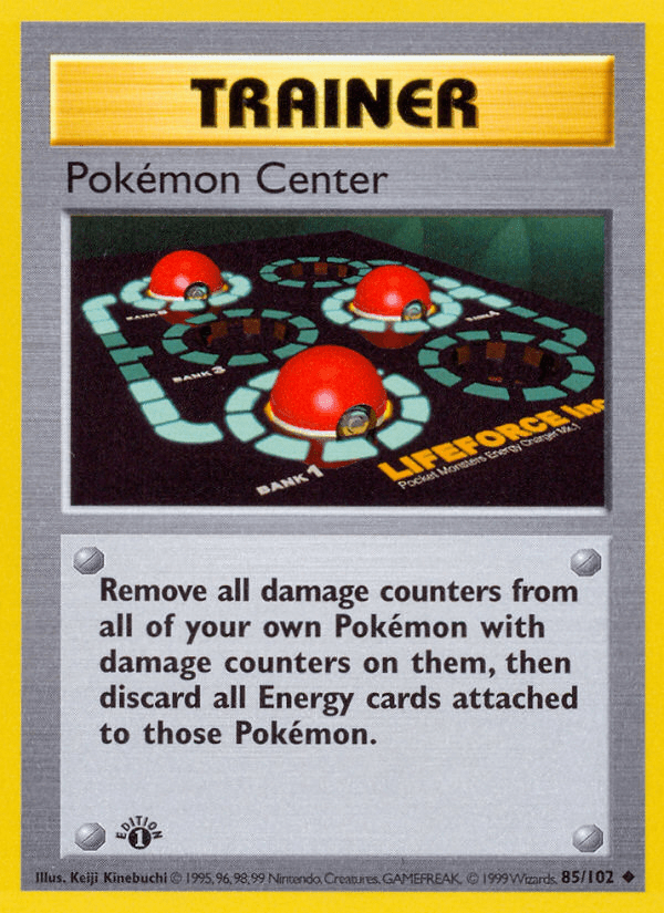 Pokemon Center (85/102) (Shadowless) [Base Set 1st Edition] Pokemon Single Pokémon  | Multizone: Comics And Games