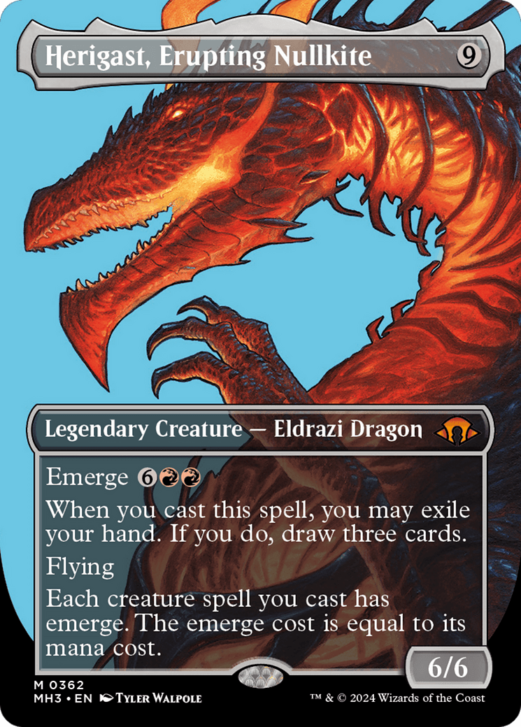 Herigast, Erupting Nullkite (Borderless) [Modern Horizons 3] MTG Single Magic: The Gathering  | Multizone: Comics And Games