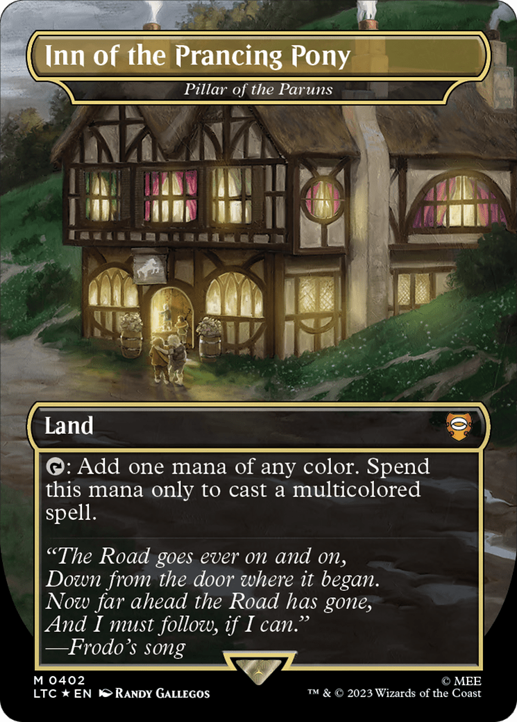 Inn of the Prancing Pony - Pillar of the Paruns (Surge Foil Realms and Relics) [The Lord of the Rings: Tales of Middle-Earth Commander] MTG Single Magic: The Gathering  | Multizone: Comics And Games