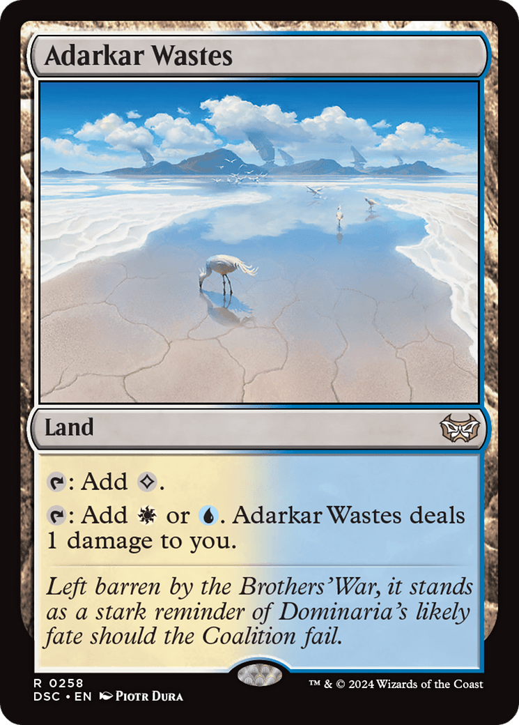 Adarkar Wastes [Duskmourn: House of Horror Commander] MTG Single Magic: The Gathering  | Multizone: Comics And Games