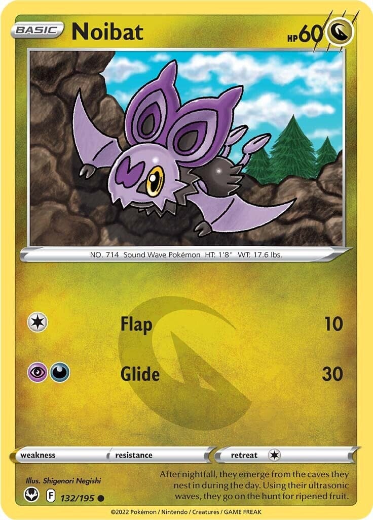 Noibat (132/195) [Sword & Shield: Silver Tempest] Pokemon Single Pokémon  | Multizone: Comics And Games