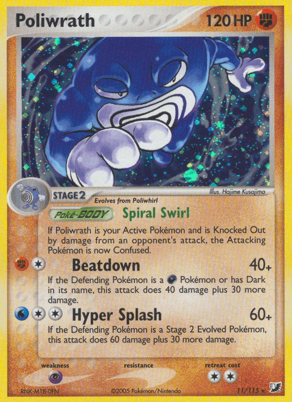 Poliwrath (11/115) [EX: Unseen Forces] Pokemon Single Pokémon  | Multizone: Comics And Games