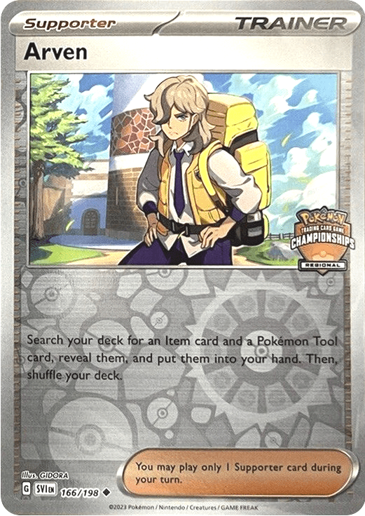 Arven (166/198) (Regional Championships) [League & Championship Cards] Pokemon Single Pokémon  | Multizone: Comics And Games