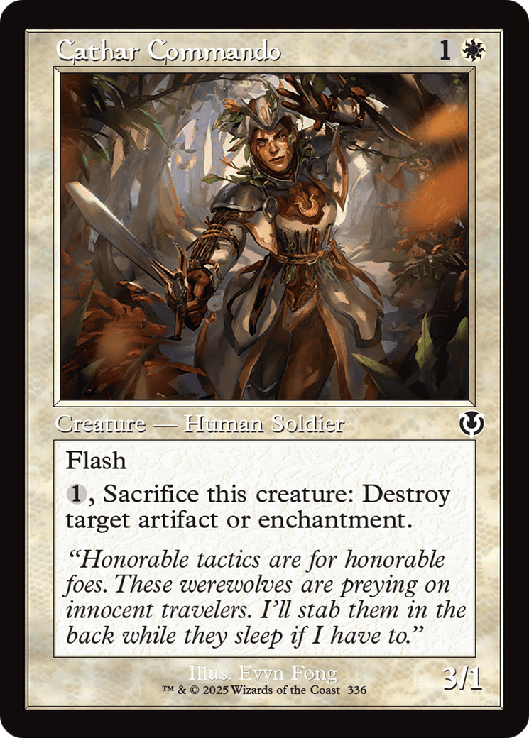 Cathar Commando (Retro Frame) [Innistrad Remastered] MTG Single Magic: The Gathering  | Multizone: Comics And Games