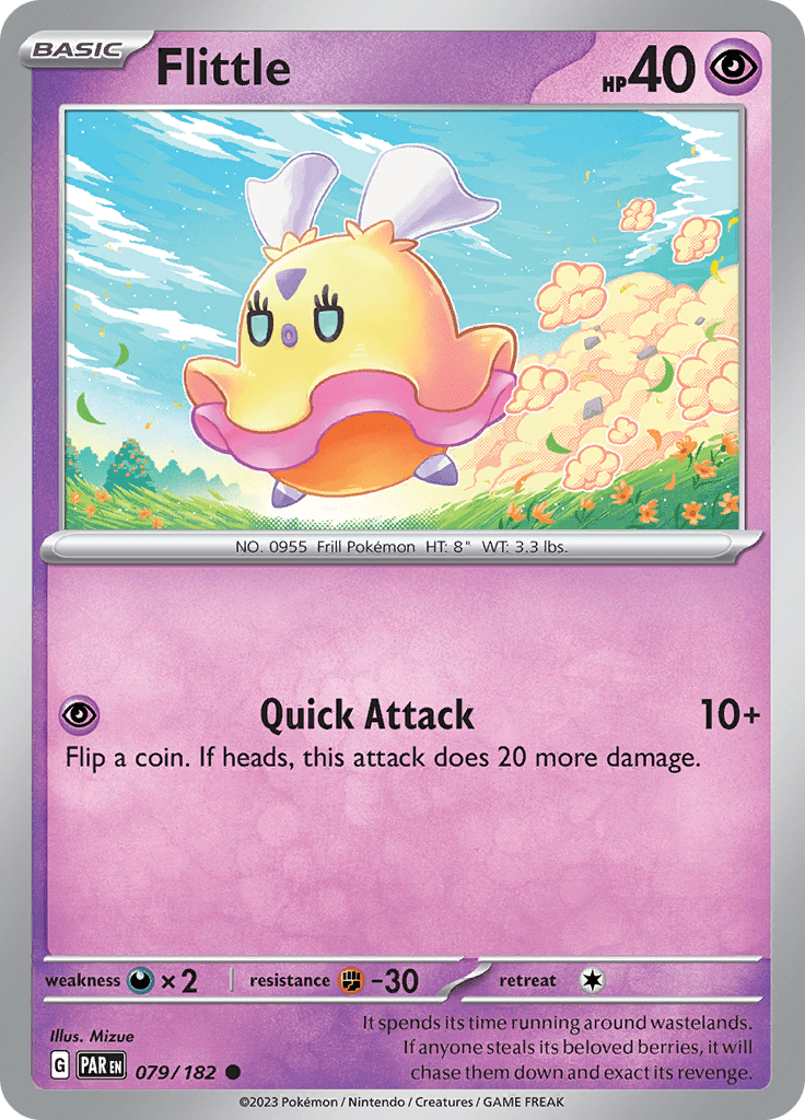 Flittle (079/182) [Scarlet & Violet: Paradox Rift] Pokemon Single Pokémon  | Multizone: Comics And Games