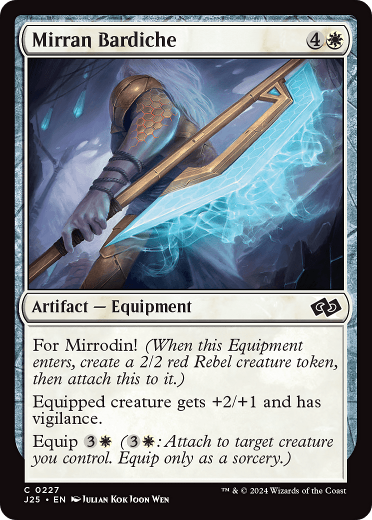 Mirran Bardiche [Foundations Jumpstart] MTG Single Magic: The Gathering  | Multizone: Comics And Games