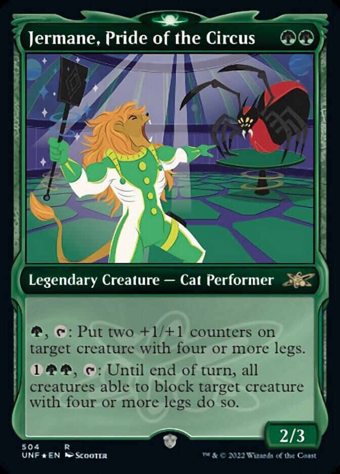 Jermane, Pride of the Circus (Showcase) (Galaxy Foil) [Unfinity] MTG Single Magic: The Gathering  | Multizone: Comics And Games