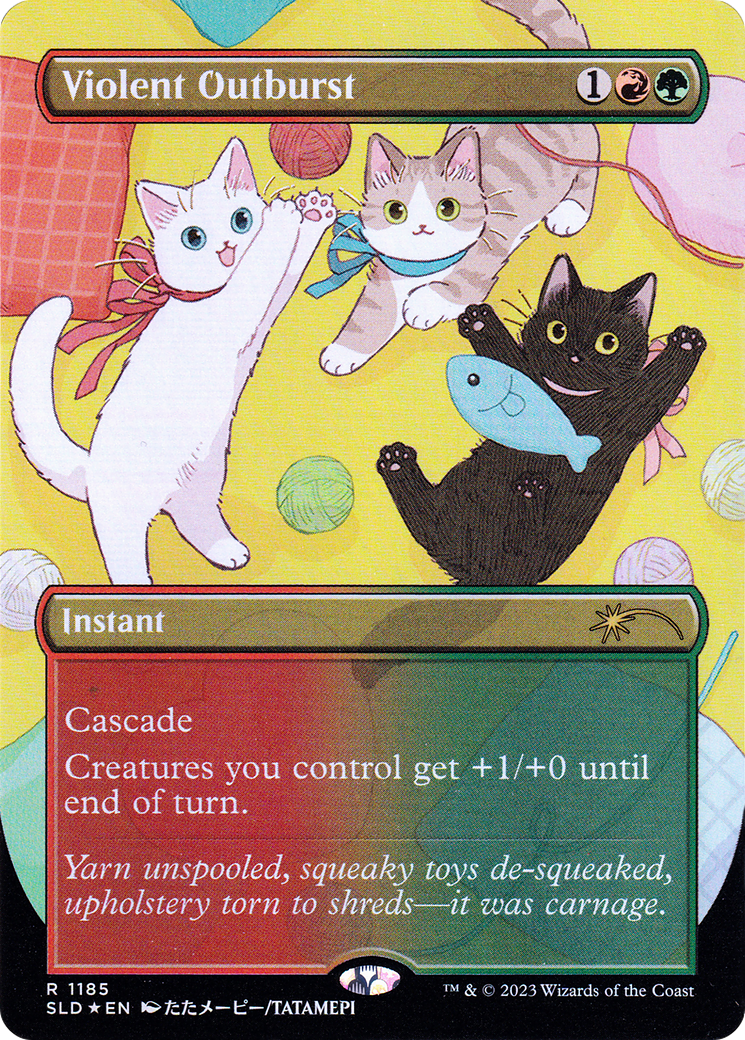 Violent Outburst (Borderless) [Secret Lair Drop Series] MTG Single Magic: The Gathering  | Multizone: Comics And Games