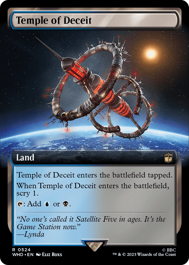 Temple of Deceit (Extended Art) [Doctor Who] MTG Single Magic: The Gathering  | Multizone: Comics And Games