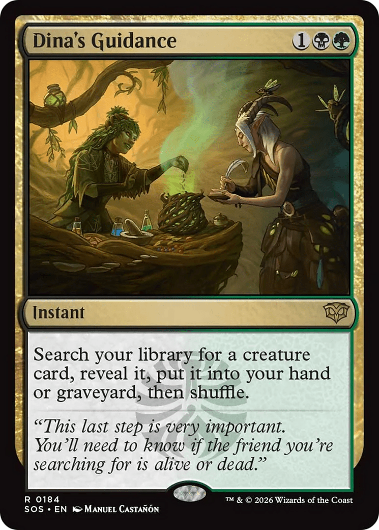 Dina's Guidance [Secrets of Strixhaven] MTG Single Magic: The Gathering  | Multizone: Comics And Games