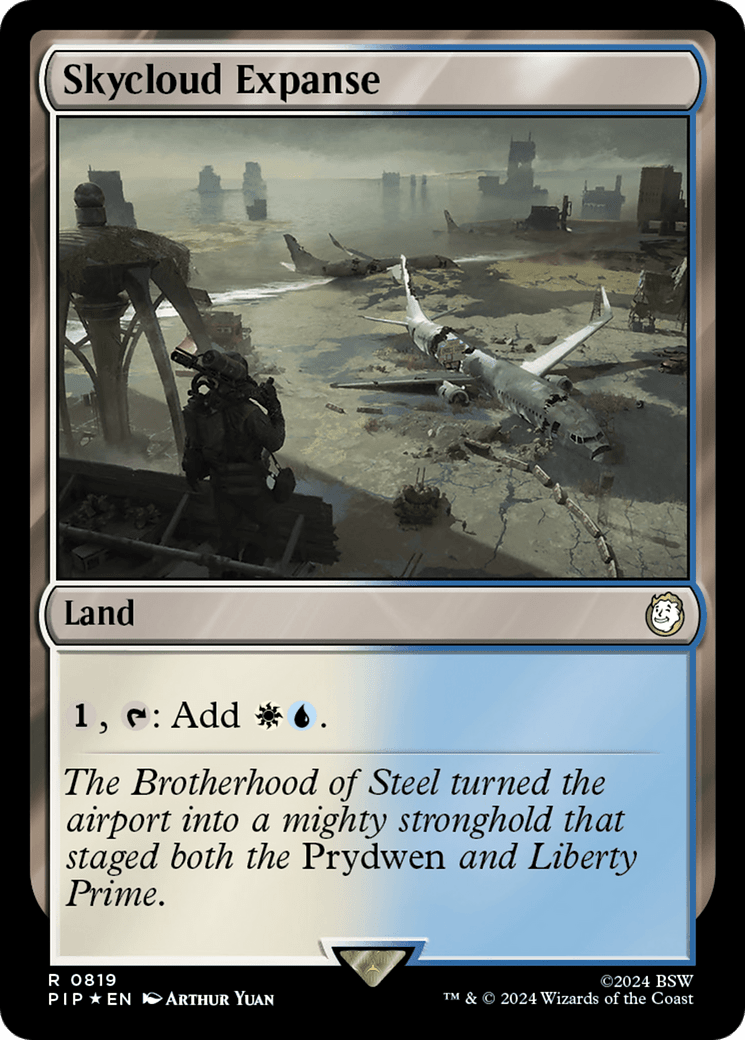 Skycloud Expanse (Surge Foil) [Fallout] MTG Single Magic: The Gathering  | Multizone: Comics And Games
