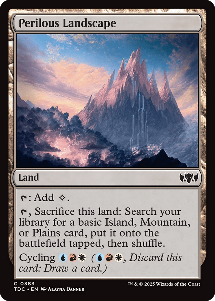 Perilous Landscape [Tarkir: Dragonstorm Commander] MTG Single Magic: The Gathering  | Multizone: Comics And Games