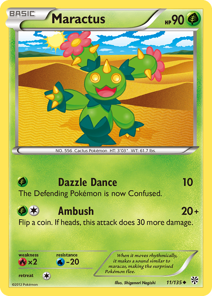Maractus (11/135) [Black & White: Plasma Storm] Pokemon Single Pokémon  | Multizone: Comics And Games