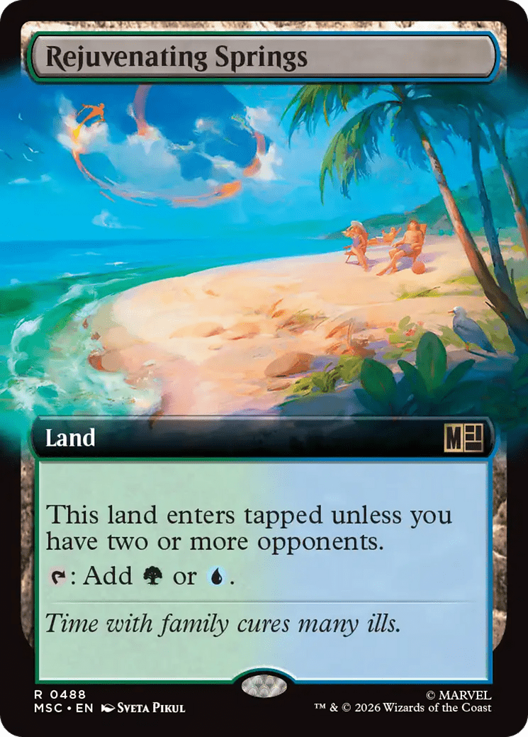 Rejuvenating Springs (Extended Art) [Marvel Super Heroes Commander] MTG Single Magic: The Gathering  | Multizone: Comics And Games