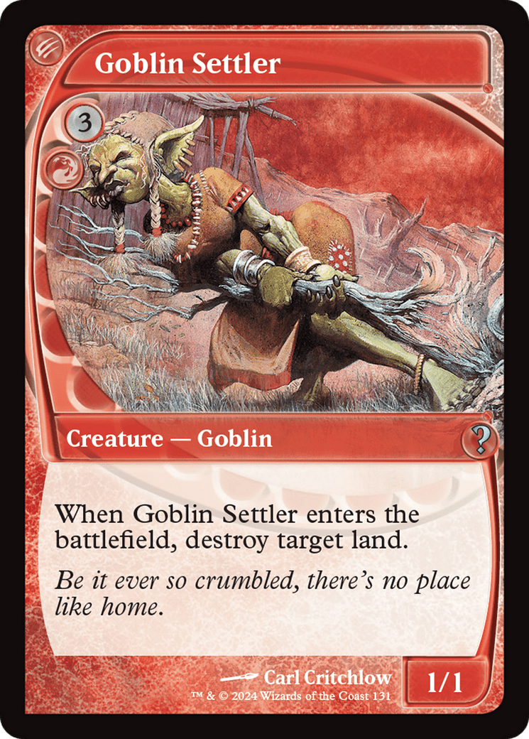 Goblin Settler (Future Sight) [Mystery Booster 2] MTG Single Magic: The Gathering  | Multizone: Comics And Games