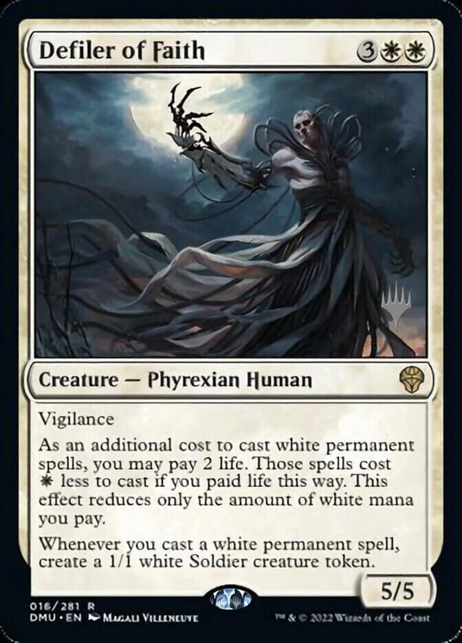 Defiler of Faith (Promo Pack) [Dominaria United Promos] MTG Single Magic: The Gathering  | Multizone: Comics And Games