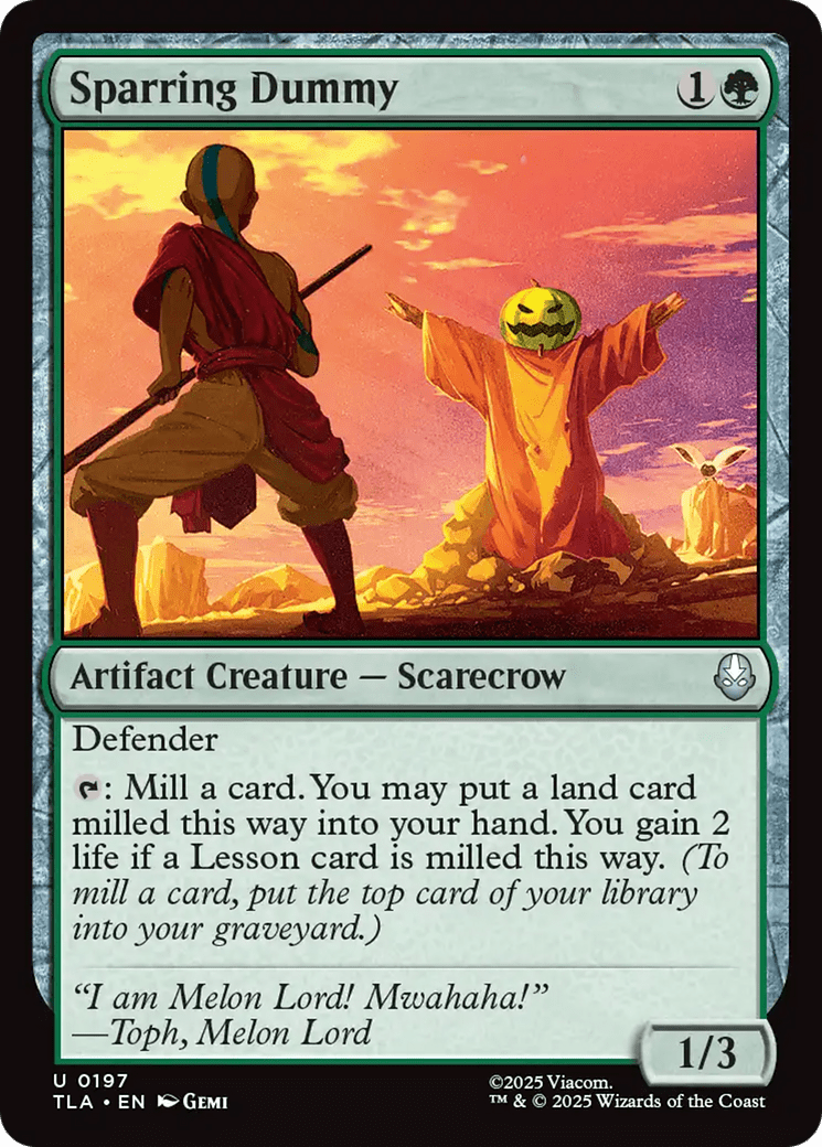 Sparring Dummy [Avatar: The Last Airbender] MTG Single Magic: The Gathering  | Multizone: Comics And Games