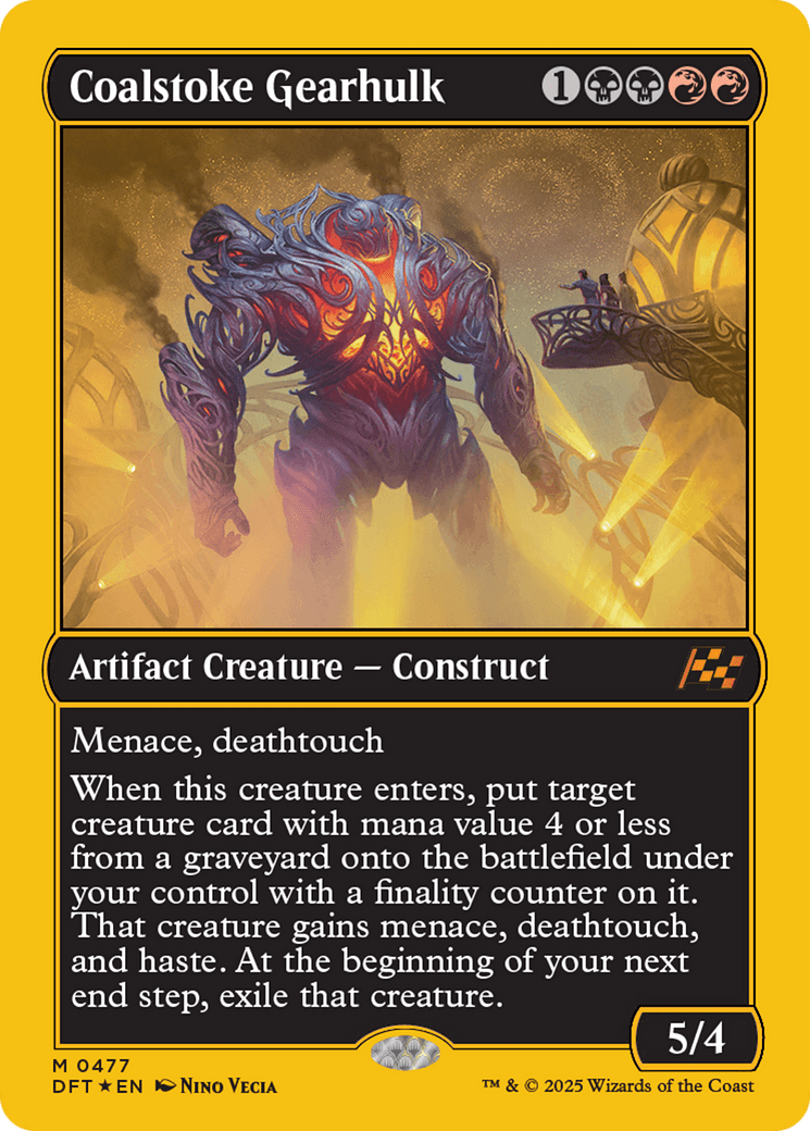 Coalstoke Gearhulk (First-Place Foil) [Aetherdrift] MTG Single Magic: The Gathering  | Multizone: Comics And Games