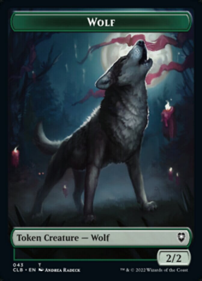 Wolf // Insect Double-Sided Token [Commander Legends: Battle for Baldur's Gate Tokens] MTG Single Magic: The Gathering  | Multizone: Comics And Games