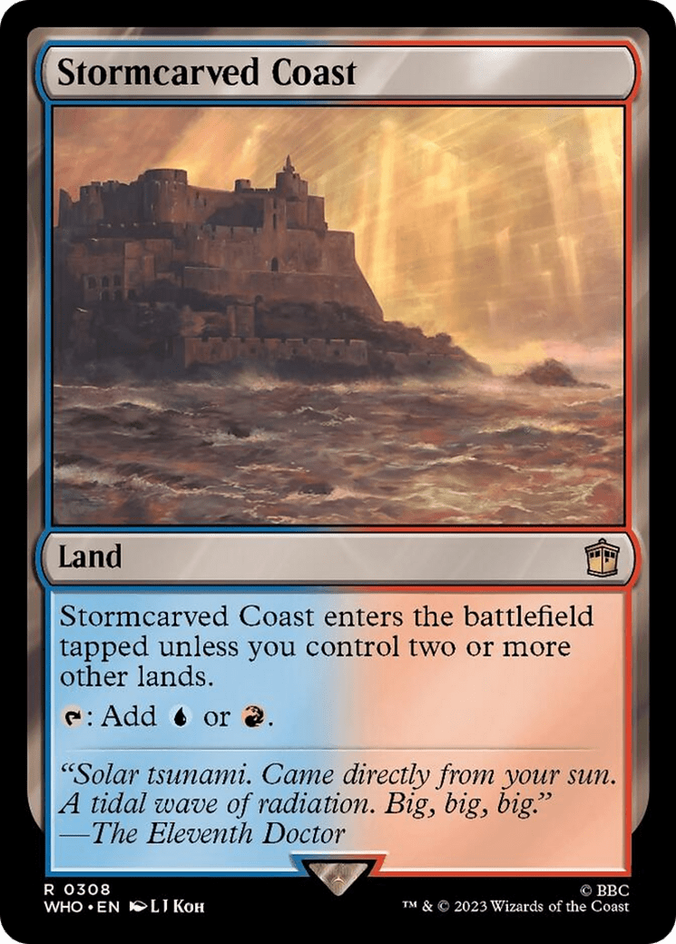 Stormcarved Coast [Doctor Who] MTG Single Magic: The Gathering  | Multizone: Comics And Games