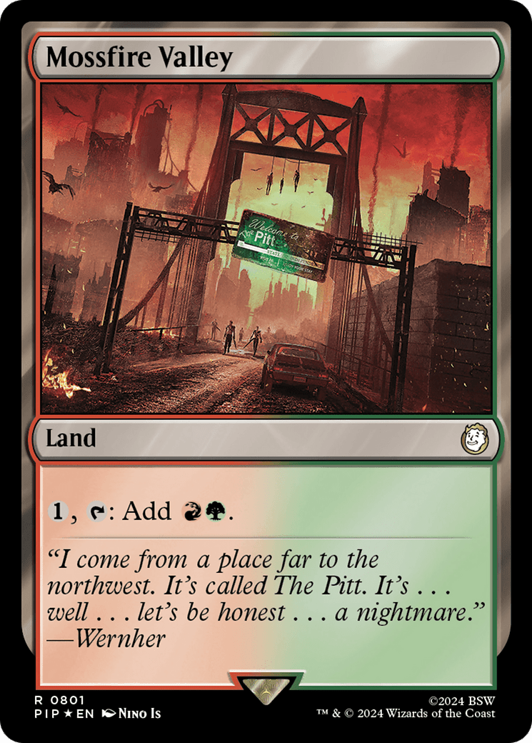 Mossfire Valley (Surge Foil) [Fallout] MTG Single Magic: The Gathering  | Multizone: Comics And Games