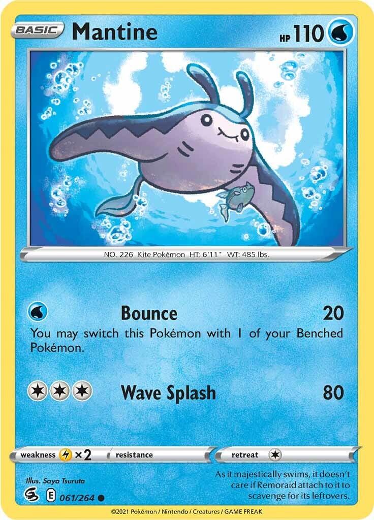 Mantine (061/264) [Sword & Shield: Fusion Strike] Pokemon Single Pokémon  | Multizone: Comics And Games