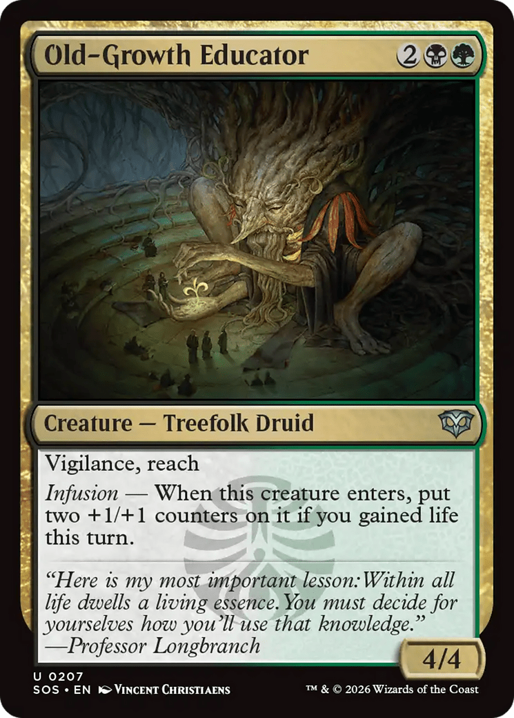 Old-Growth Educator [Secrets of Strixhaven] MTG Single Magic: The Gathering  | Multizone: Comics And Games