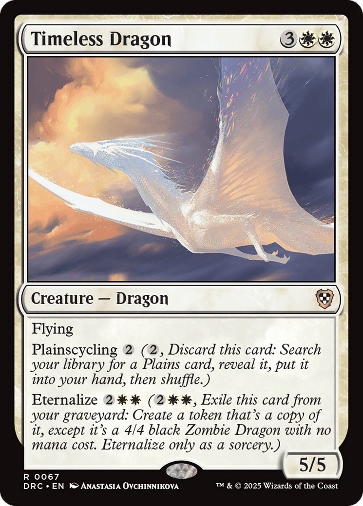 Timeless Dragon [Aetherdrift Commander] MTG Single Magic: The Gathering  | Multizone: Comics And Games