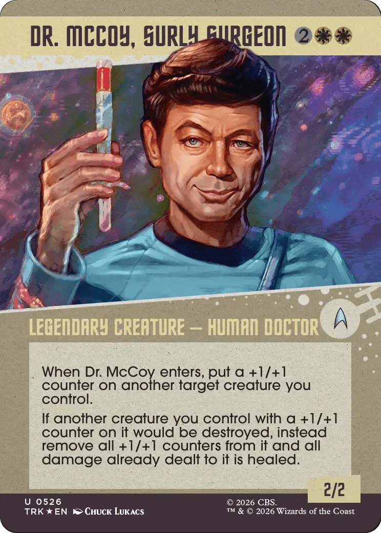 Dr. McCoy, Surly Surgeon (Showcase) (Surge Foil) [Star Trek] MTG Single Magic: The Gathering  | Multizone: Comics And Games