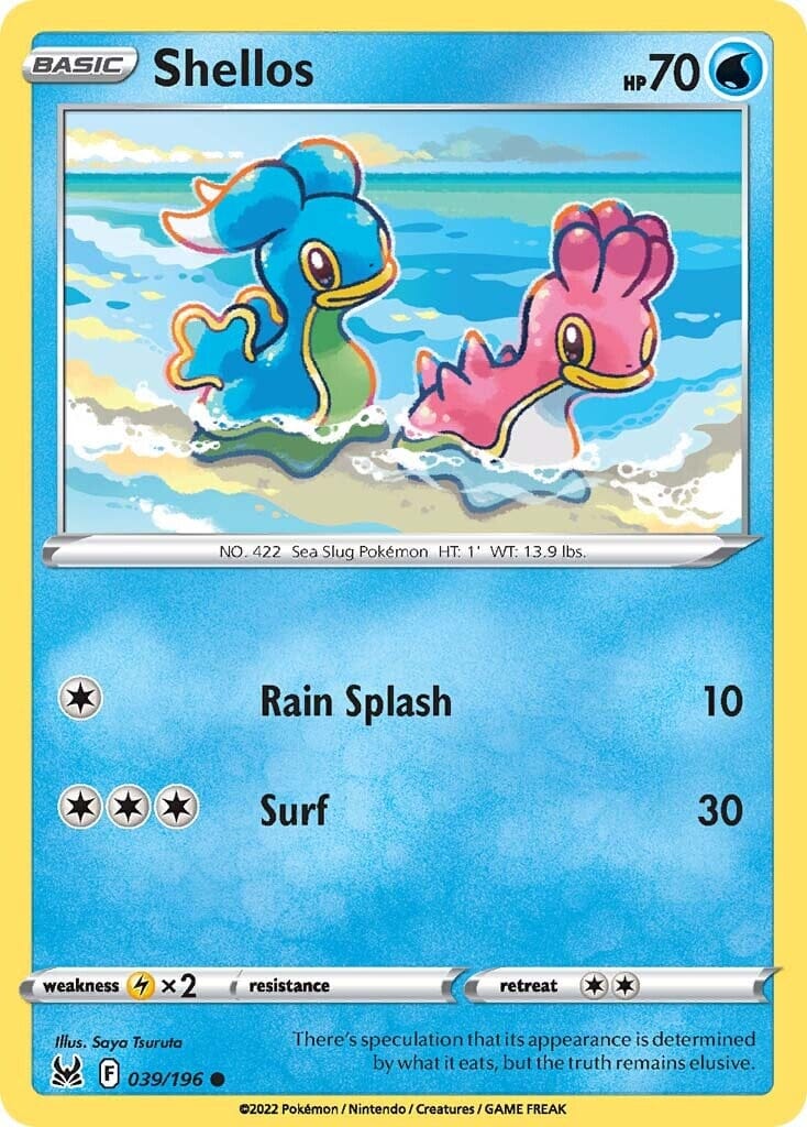 Shellos (039/196) [Sword & Shield: Lost Origin] Pokemon Single Pokémon  | Multizone: Comics And Games