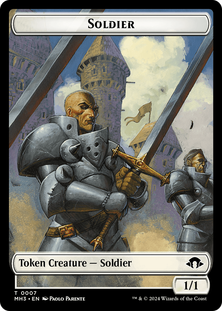 Eldrazi Spawn // Soldier Double-Sided Token [Modern Horizons 3 Tokens] MTG Single Magic: The Gathering  | Multizone: Comics And Games