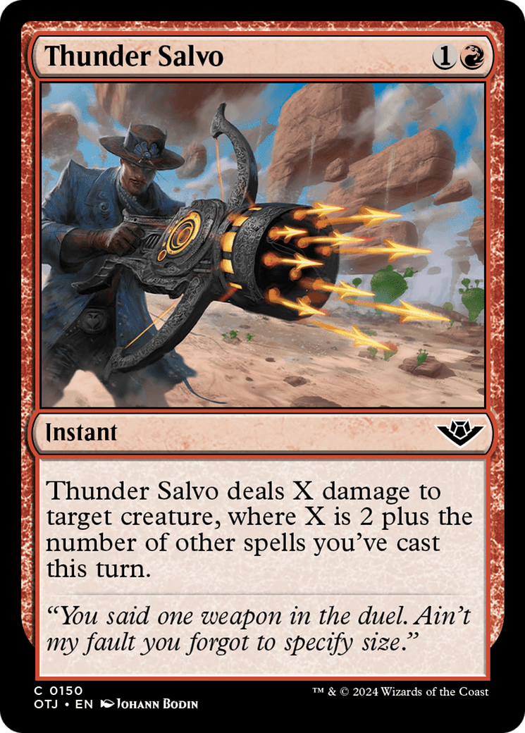 Thunder Salvo [Outlaws of Thunder Junction] MTG Single Magic: The Gathering  | Multizone: Comics And Games