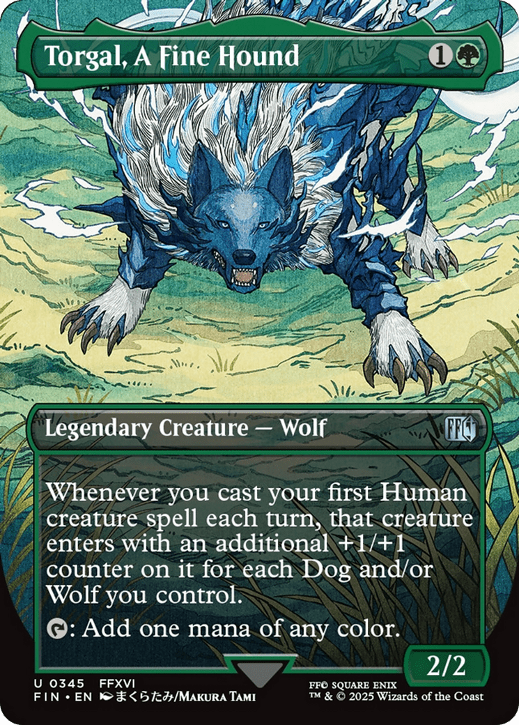 Torgal, A Fine Hound (Borderless) [FINAL FANTASY] MTG Single Magic: The Gathering  | Multizone: Comics And Games