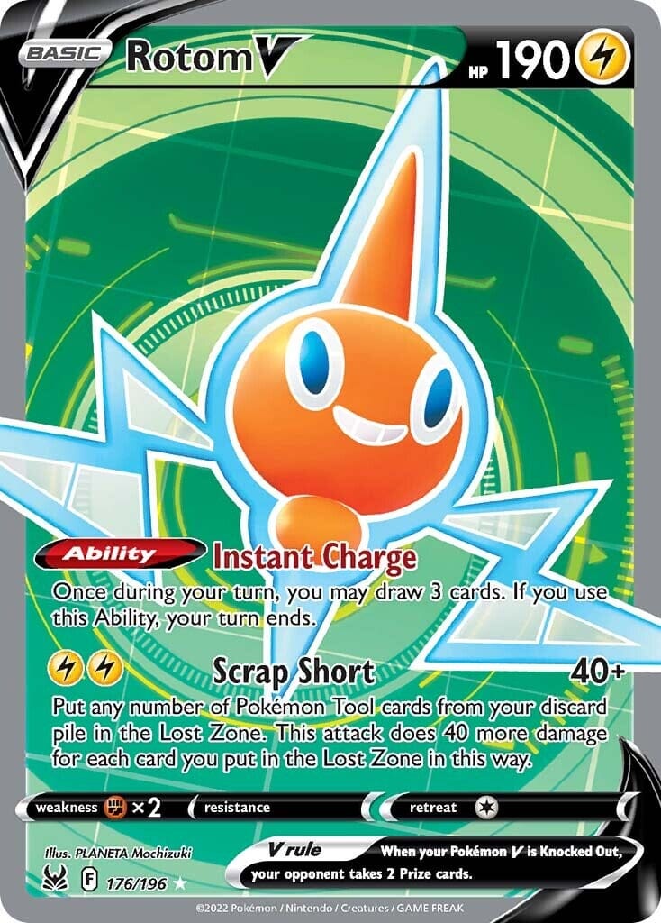Rotom V (176/196) [Sword & Shield: Lost Origin] Pokemon Single Pokémon  | Multizone: Comics And Games