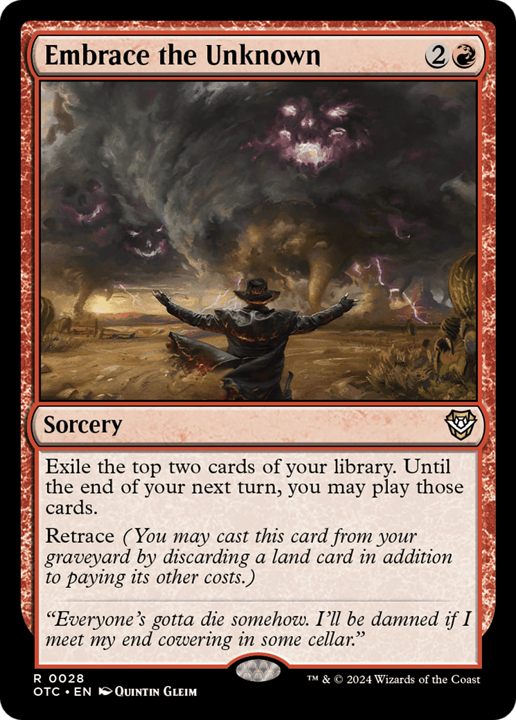 Embrace the Unknown [Outlaws of Thunder Junction Commander] MTG Single Magic: The Gathering  | Multizone: Comics And Games