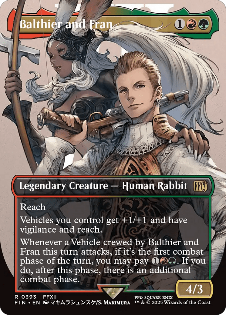 Balthier and Fran (Borderless) (0393) [FINAL FANTASY] MTG Single Magic: The Gathering  | Multizone: Comics And Games