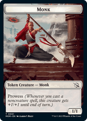 Monk // Zombie Double-Sided Token [March of the Machine Tokens] MTG Single Magic: The Gathering  | Multizone: Comics And Games