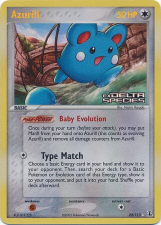 Azurill (20/113) (Stamped) [EX: Delta Species] Pokemon Single Pokémon  | Multizone: Comics And Games