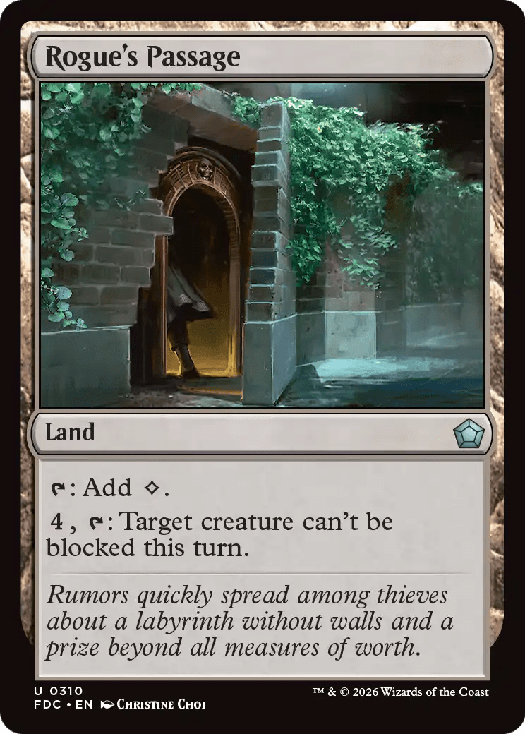 Rogue's Passage [Foundations Commander] MTG Single Magic: The Gathering  | Multizone: Comics And Games