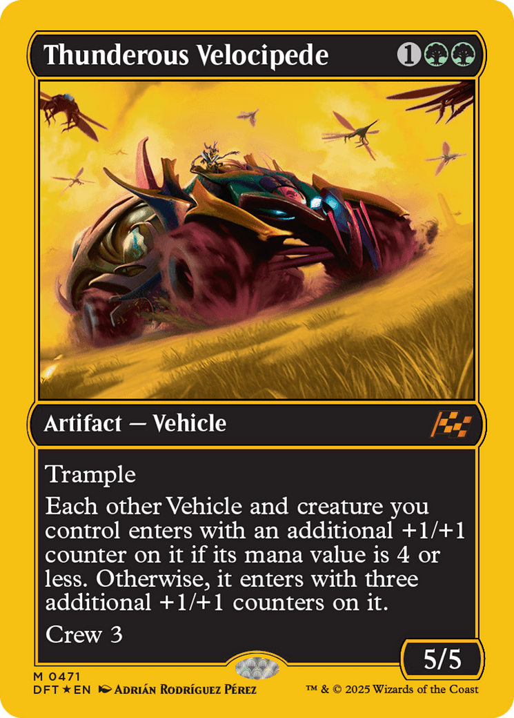 Thunderous Velocipede (First-Place Foil) [Aetherdrift] MTG Single Magic: The Gathering  | Multizone: Comics And Games