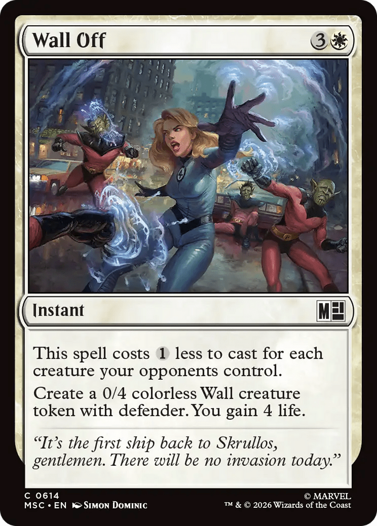 Wall Off [Marvel Super Heroes Commander] MTG Single Magic: The Gathering  | Multizone: Comics And Games