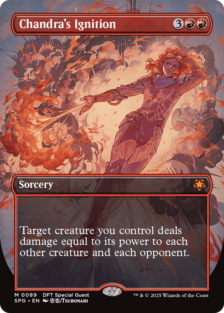 Chandra's Ignition (Borderless) [Aetherdrift Special Guests] MTG Single Magic: The Gathering  | Multizone: Comics And Games