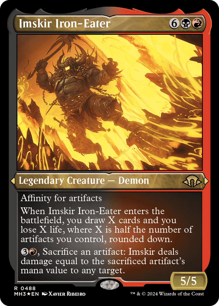 Imskir Iron-Eater (Foil Etched) [Modern Horizons 3] MTG Single Magic: The Gathering  | Multizone: Comics And Games