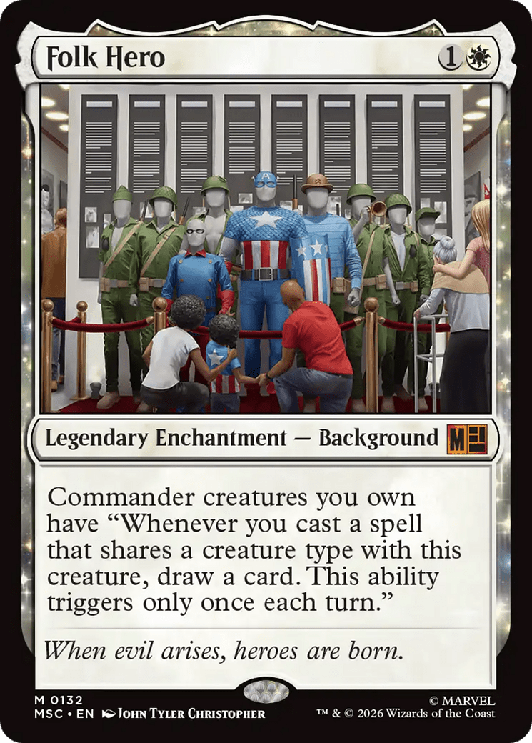 Folk Hero [Marvel Super Heroes Commander] MTG Single Magic: The Gathering  | Multizone: Comics And Games