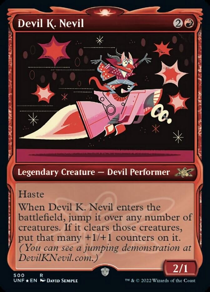 Devil K. Nevil (Showcase) (Galaxy Foil) [Unfinity] MTG Single Magic: The Gathering  | Multizone: Comics And Games