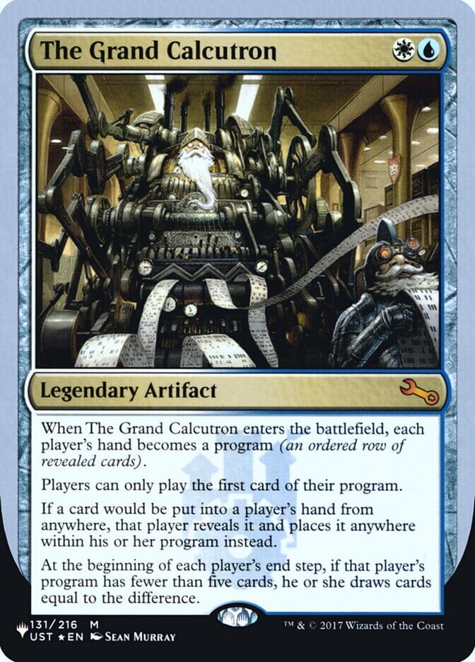 The Grand Calcutron (Unfinity Foil Edition) [The List] MTG Single Magic: The Gathering  | Multizone: Comics And Games