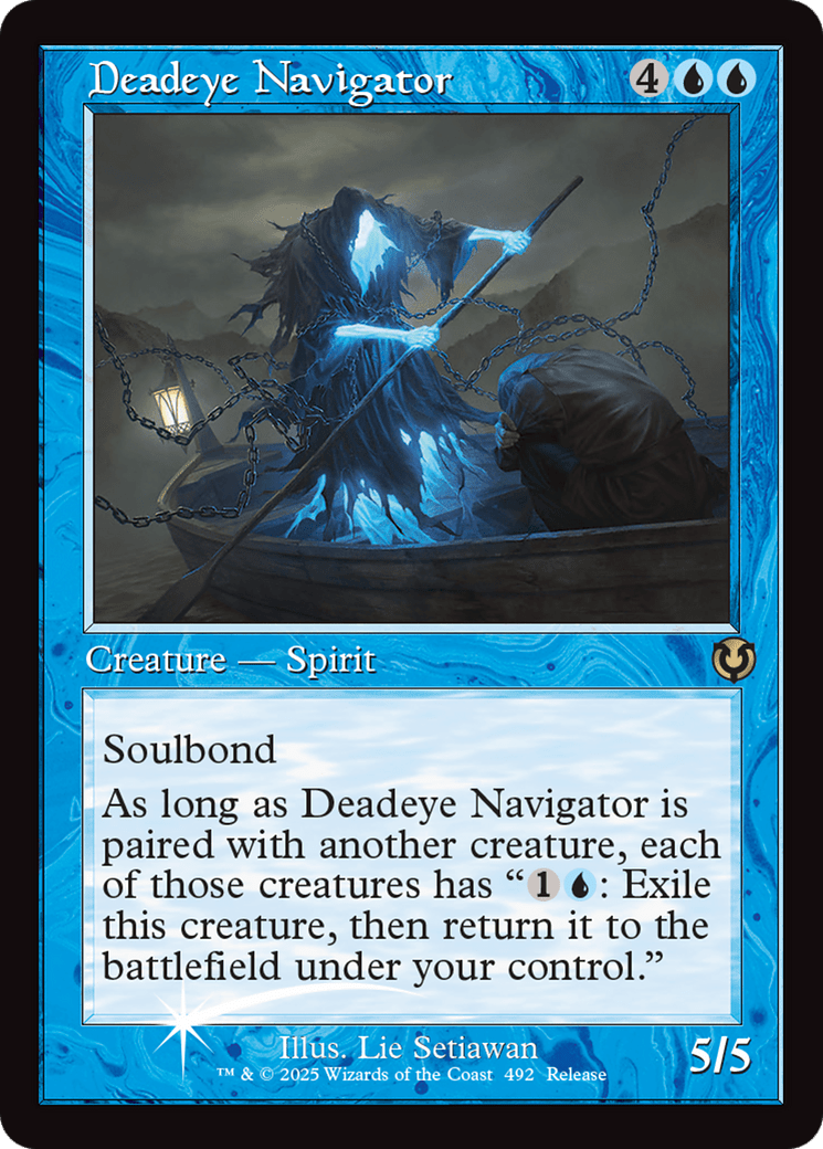 Deadeye Navigator (Retro Frame) [Innistrad Remastered Promos] MTG Single Magic: The Gathering  | Multizone: Comics And Games